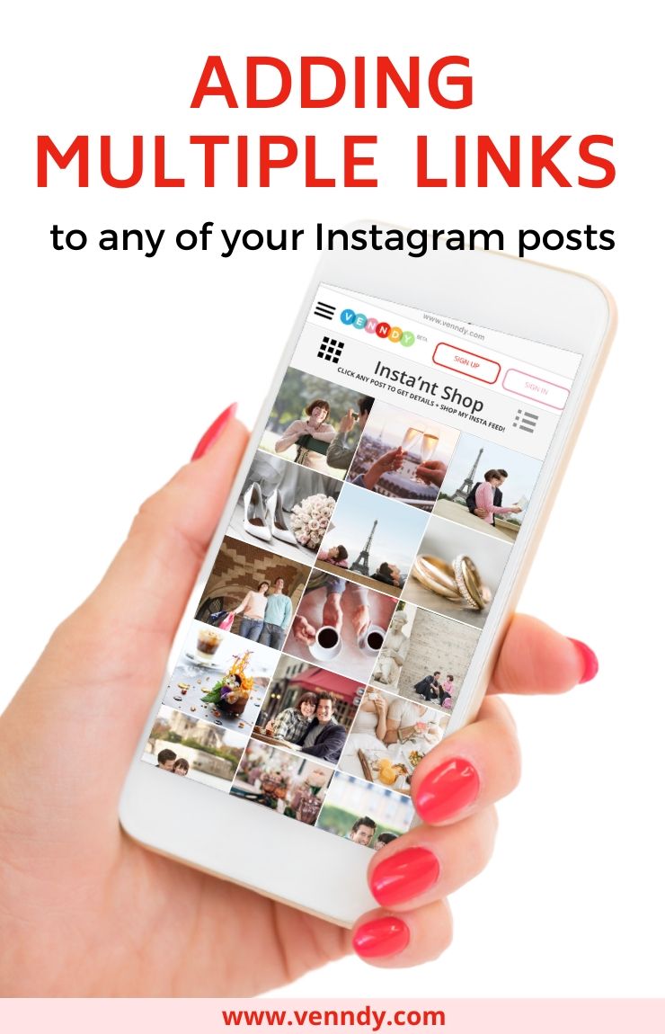 Adding multiple links to any of your Instagram posts